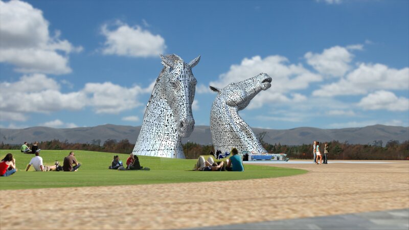 Kelpie Horse Sculptures