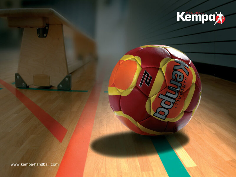 Kempa handball on court