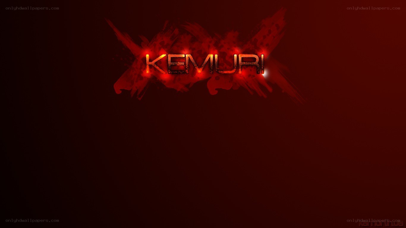 Kemuri logo with red background