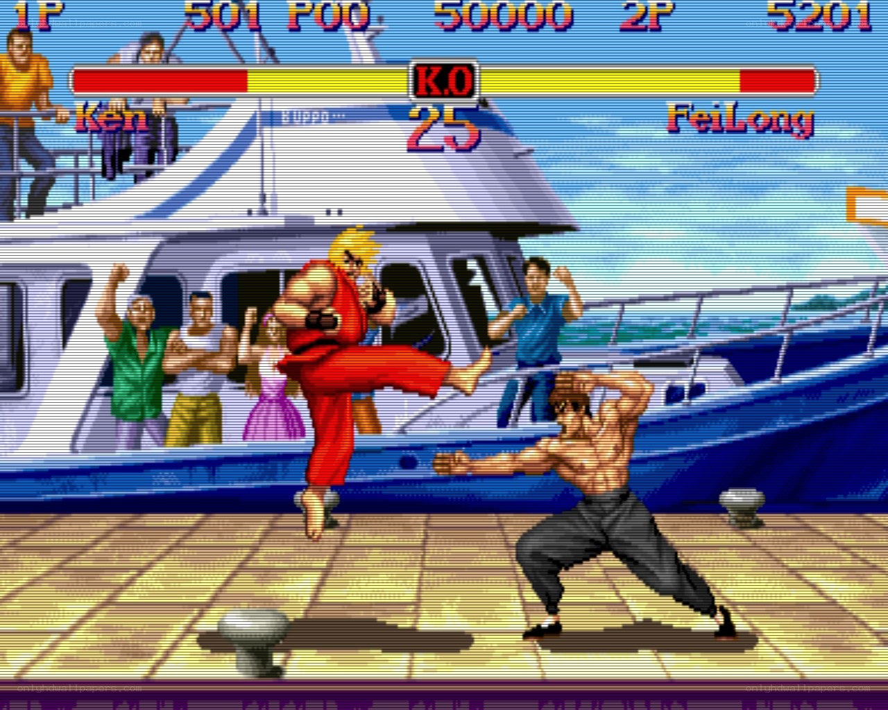 Ken vs Fei Long fight