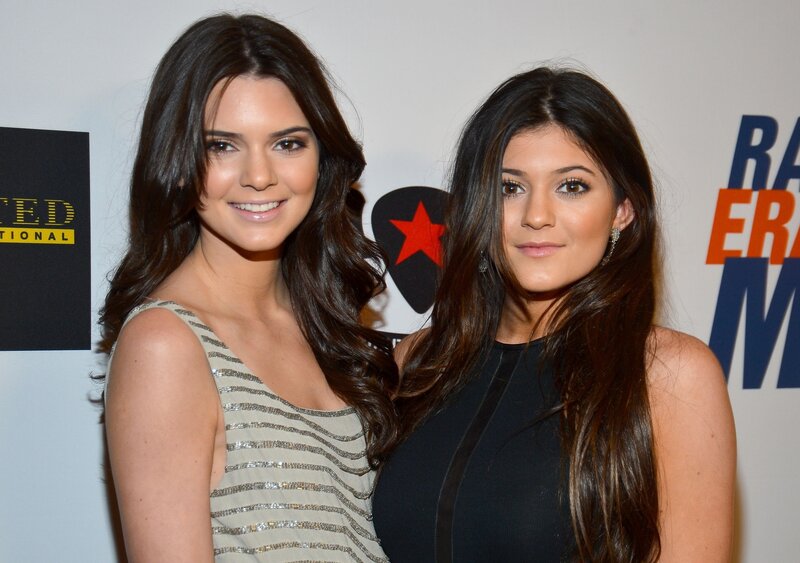 Kendall and Kylie Jenner at event