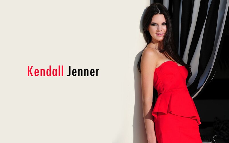 Kendall Jenner in red dress