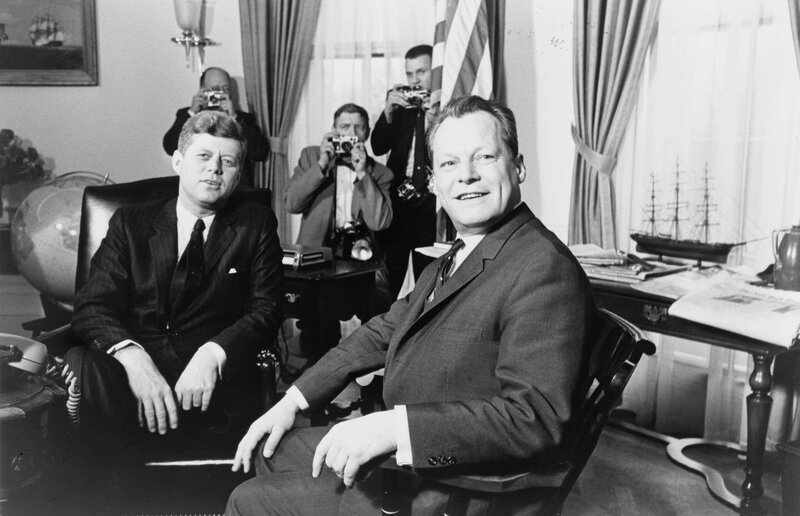Kennedy and a cabinet member