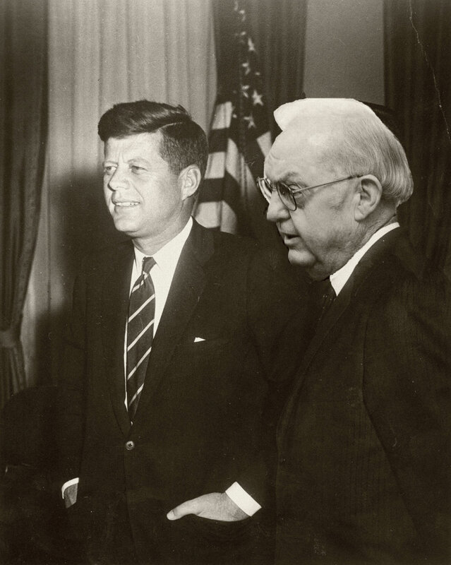 Kennedy and Johnson meeting