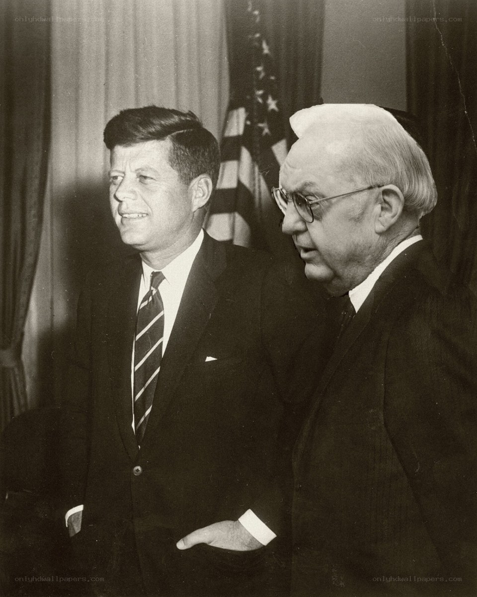 Kennedy and Johnson meeting
