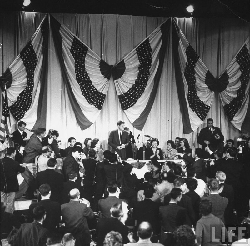 Kennedy at a political event
