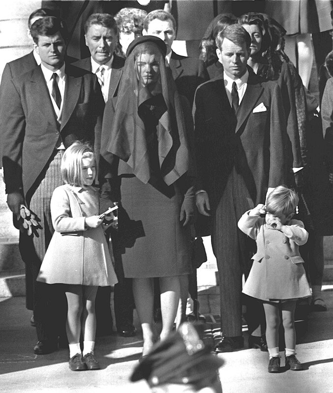 Kennedy family at funeral