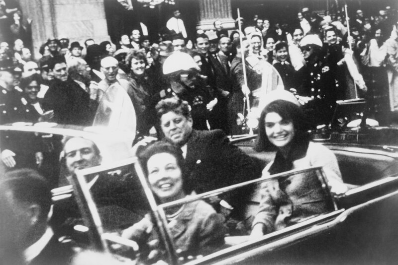 Kennedy family in car