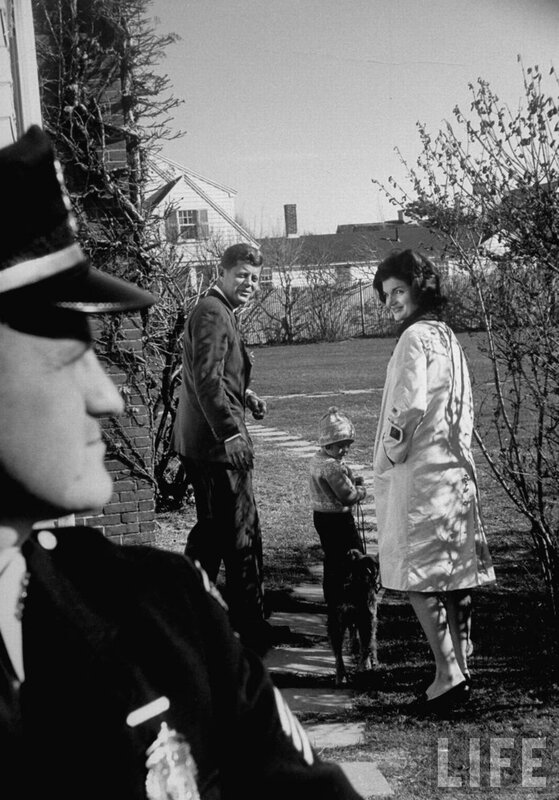 Kennedy family in garden