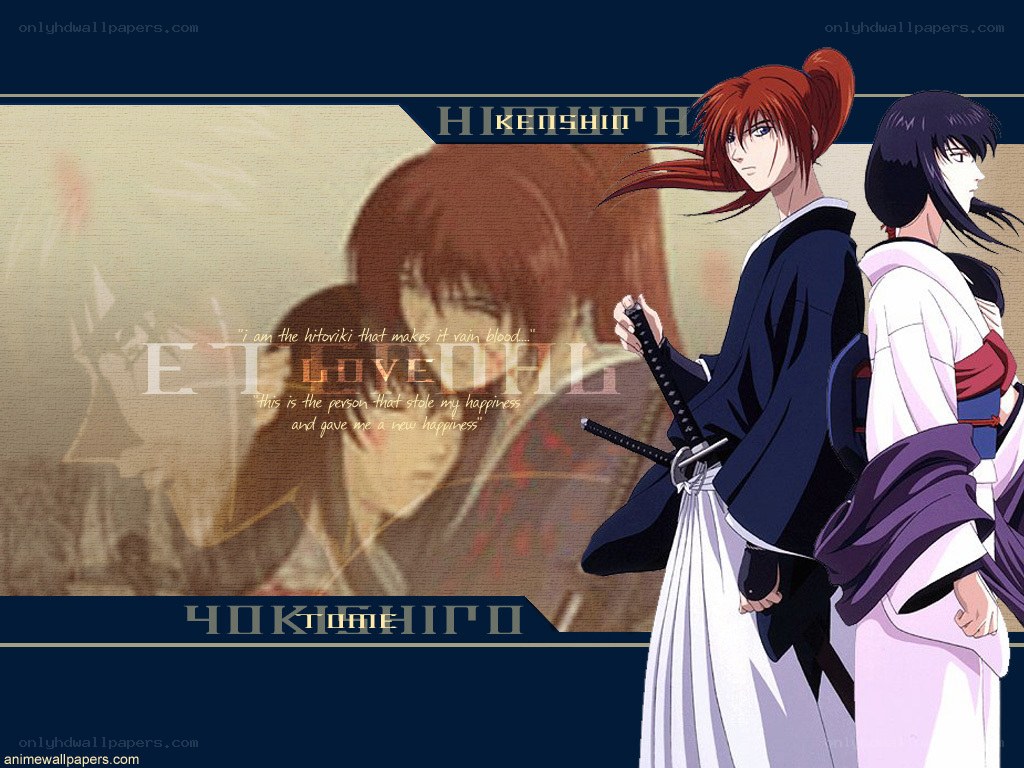 Kenshin and Tomoe wallpaper