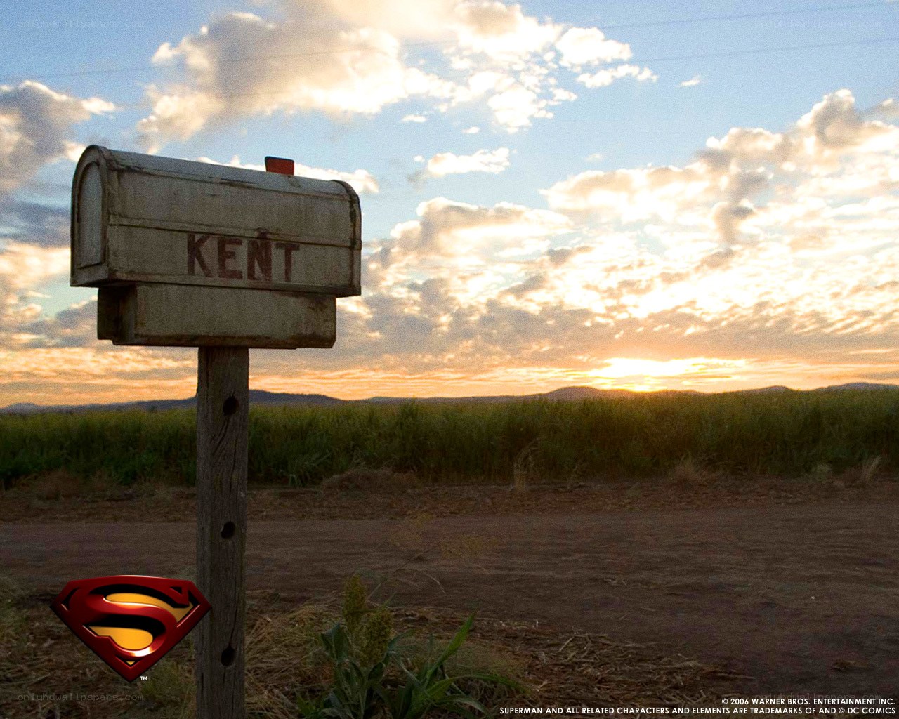 Kent mailbox at sunset