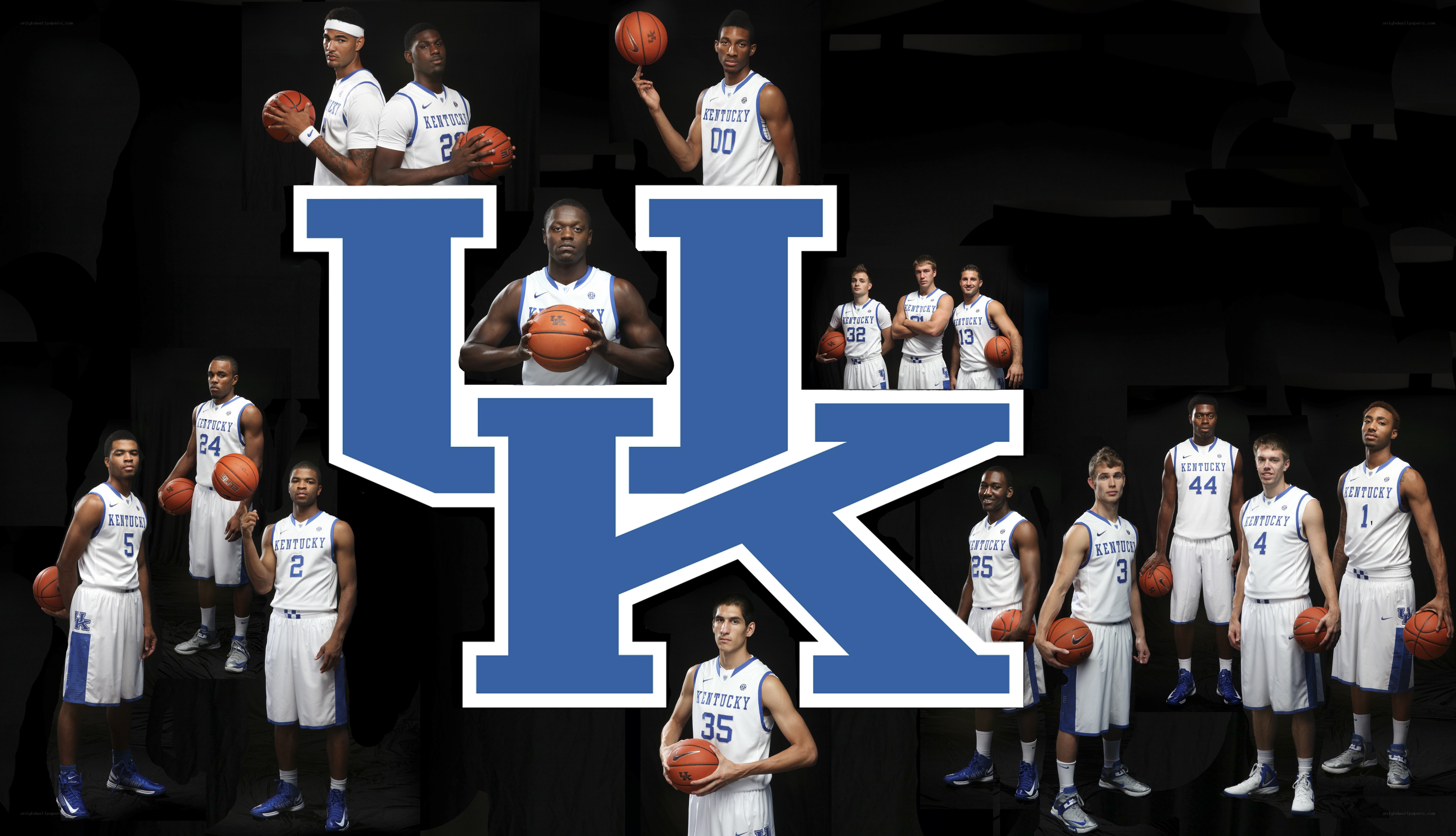Kentucky basketball team collage