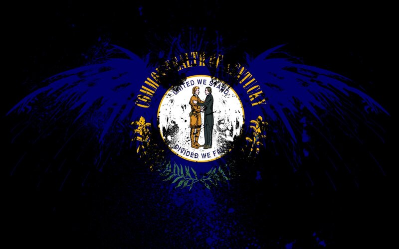 Kentucky State Flag — Black