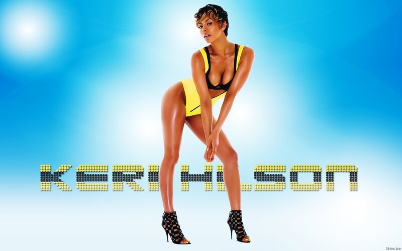 Keri Hilson in yellow outfit