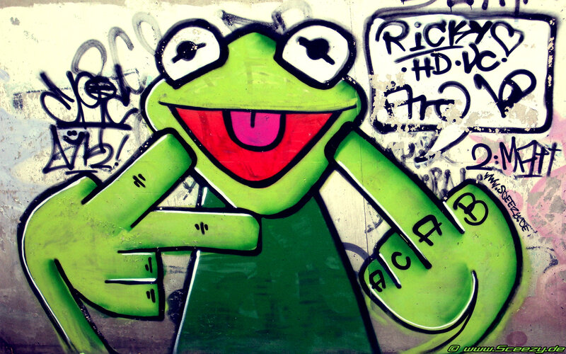Kermit the Frog Graffiti