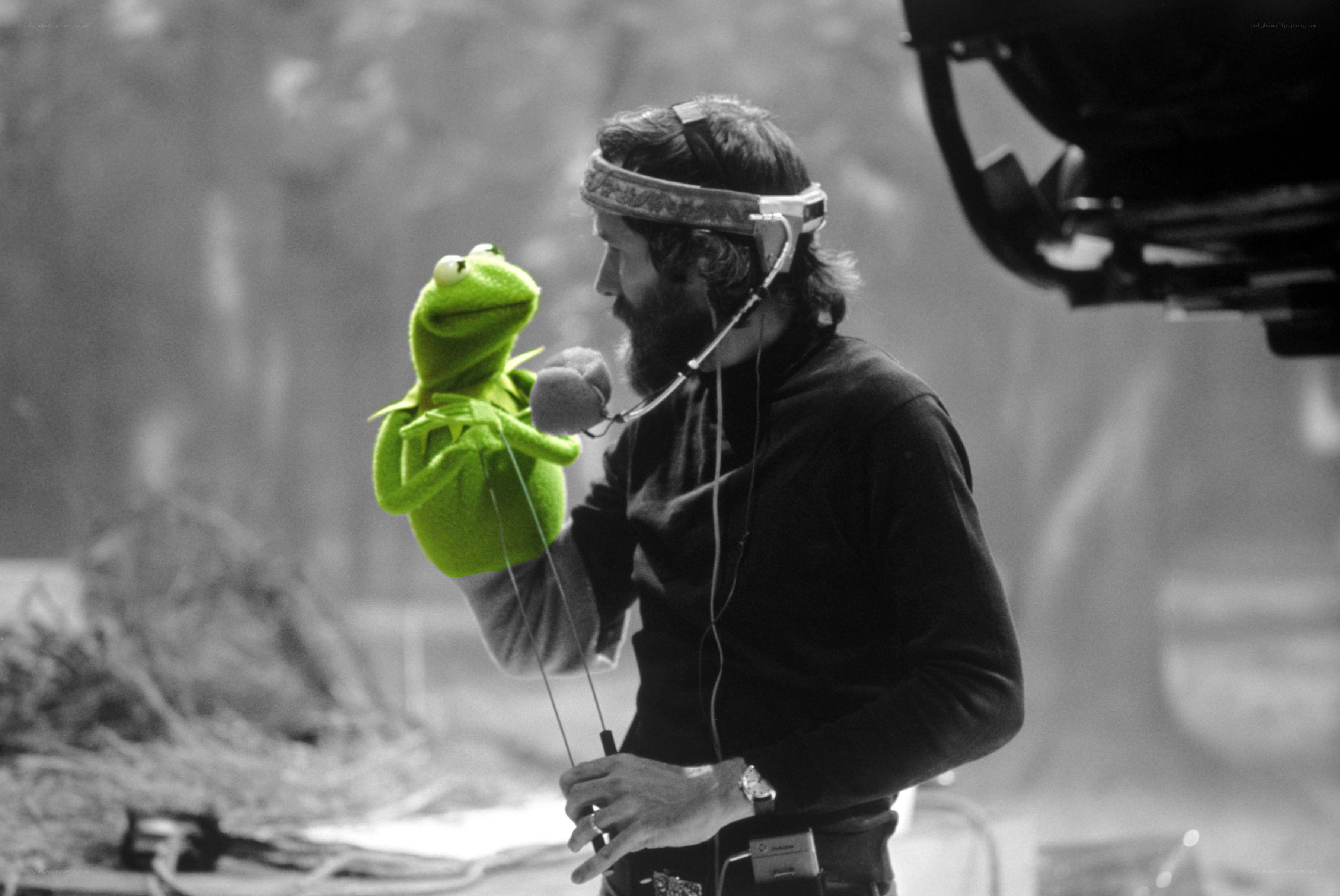 Kermit the Frog puppeteering