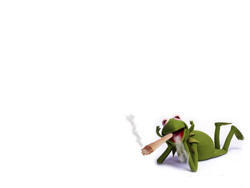 Kermit the Frog smoking