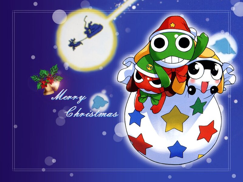 Keroro and friends Christmas card