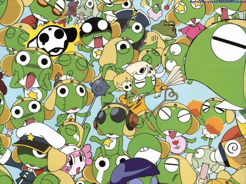 Keroro Gunso characters collage