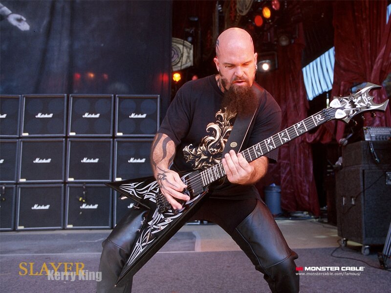Kerry King performing on stage