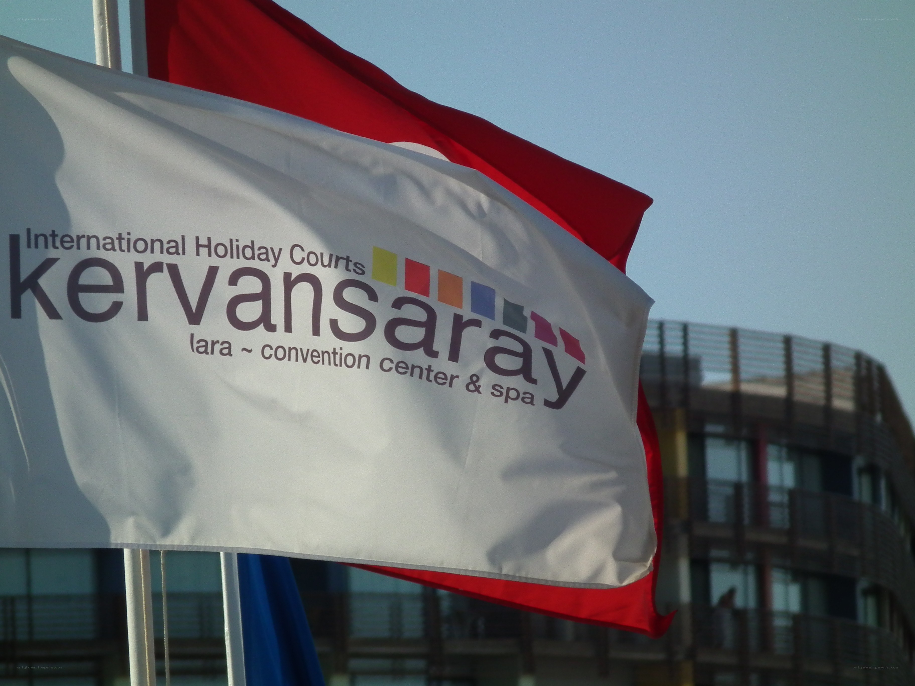 Kervansaray flag at a resort
