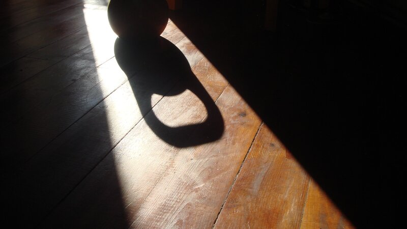 Kettlebell Shadow on Floor