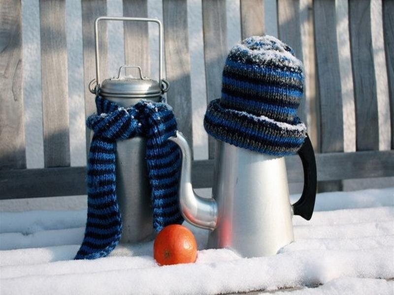 Kettles with Winter Accessories