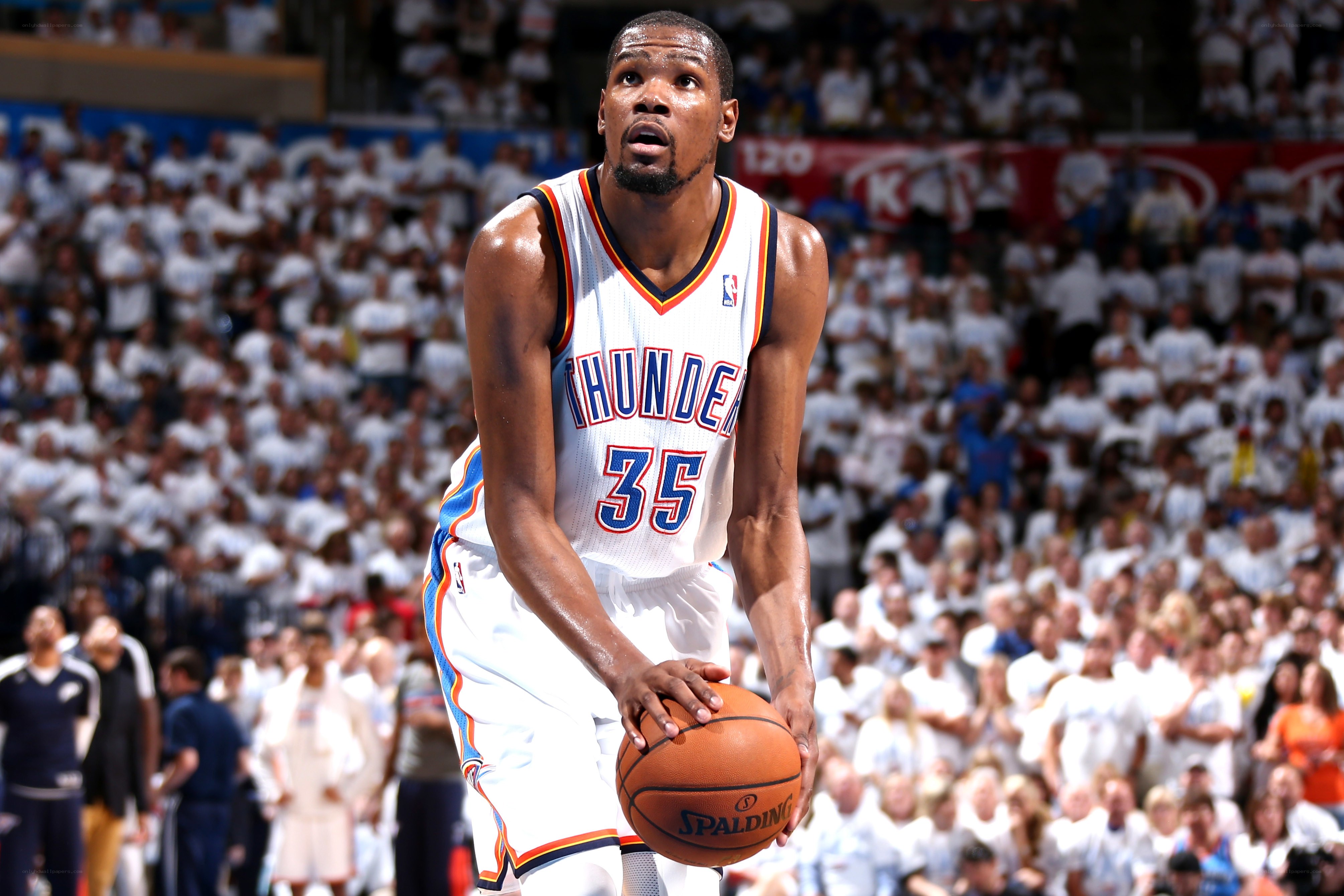 Kevin Durant in Thunder uniform