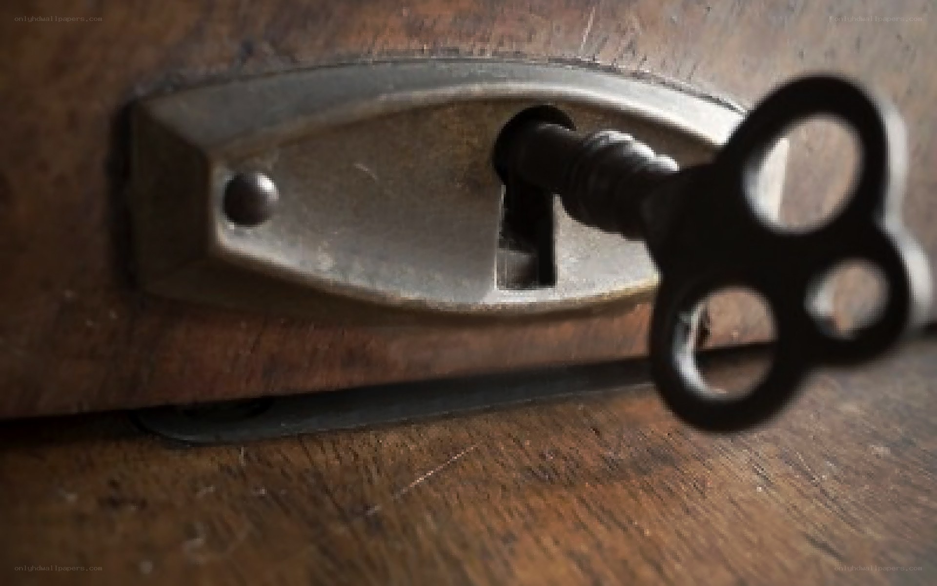 key in antique lock