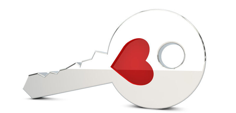 Key with Heart Shape