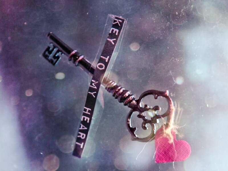 Key with Heart Tag