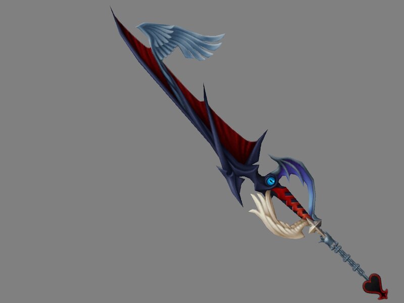 Keyblade Weapon — Gray, Dark, 3d Render