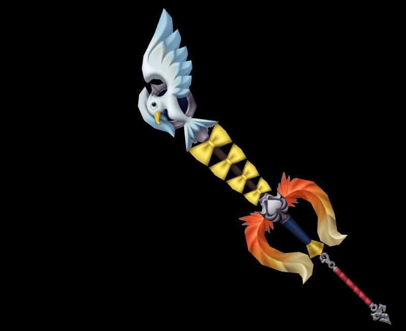 Keyblade with Bird and Feathers