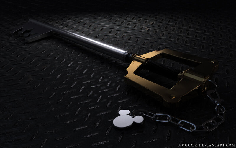 Keyblade with Chain — Black, Dark