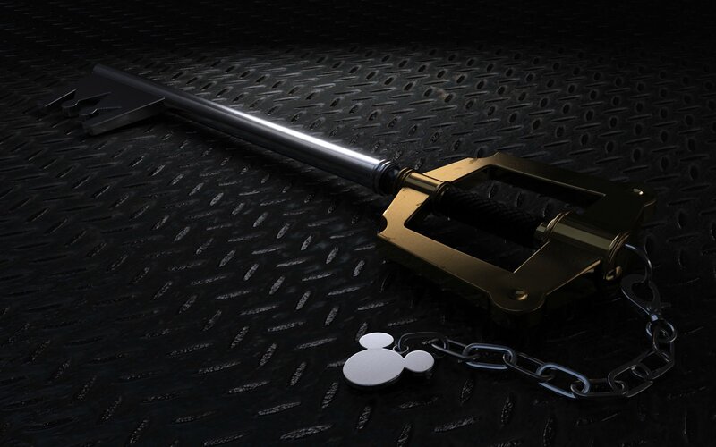 Keyblade with Mickey Charm — Black