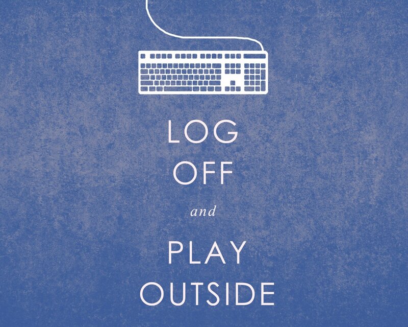 Keyboard and Text — Blue, Calm