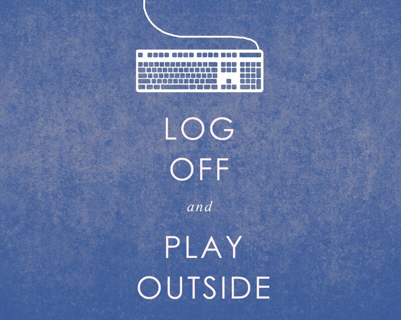 Keyboard and Text — Blue