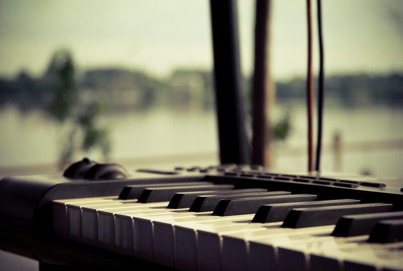 keyboard by the window
