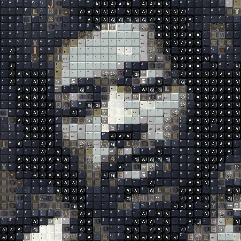 Keyboard Key Mosaic