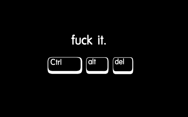 Keyboard Keys on Black — Neutral, Minimalist
