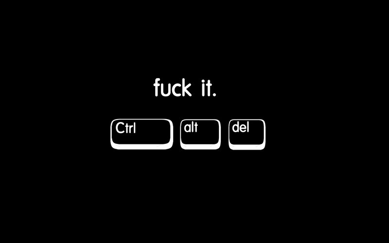 Keyboard Keys on Black