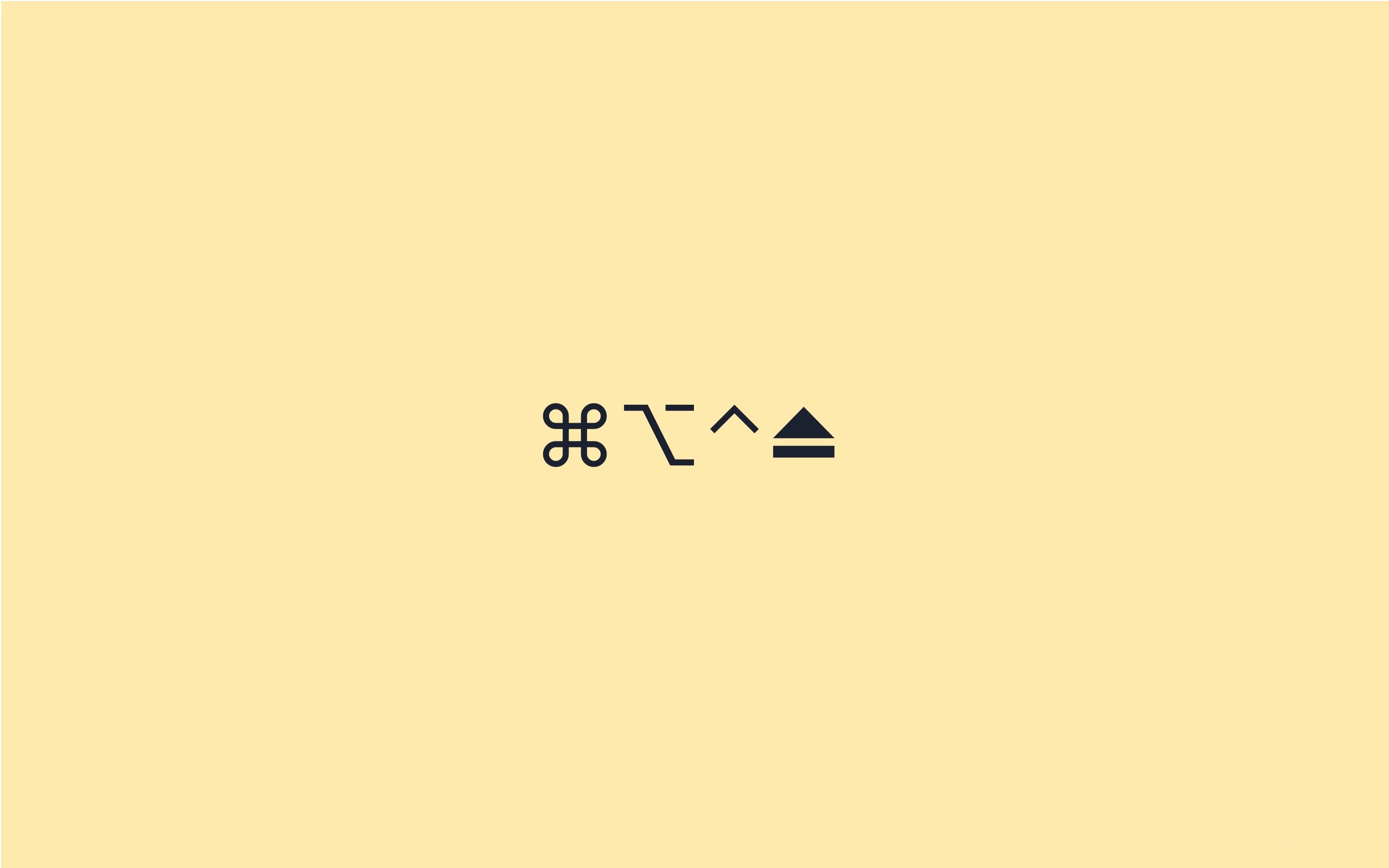 keyboard shortcut symbols