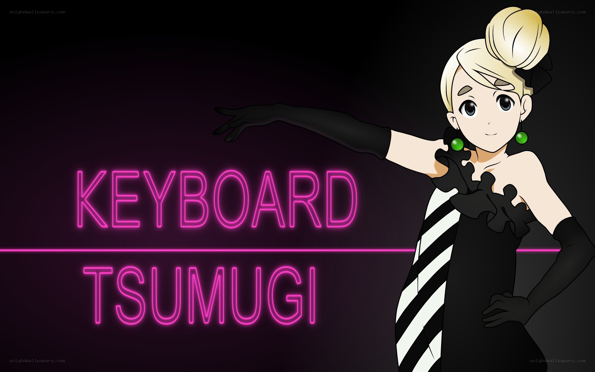 Keyboard Tsumugi character art