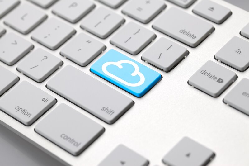 Keyboard with Cloud Key — Gray