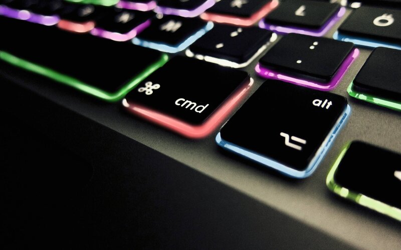 Keyboard with Colorful Backlight — Black