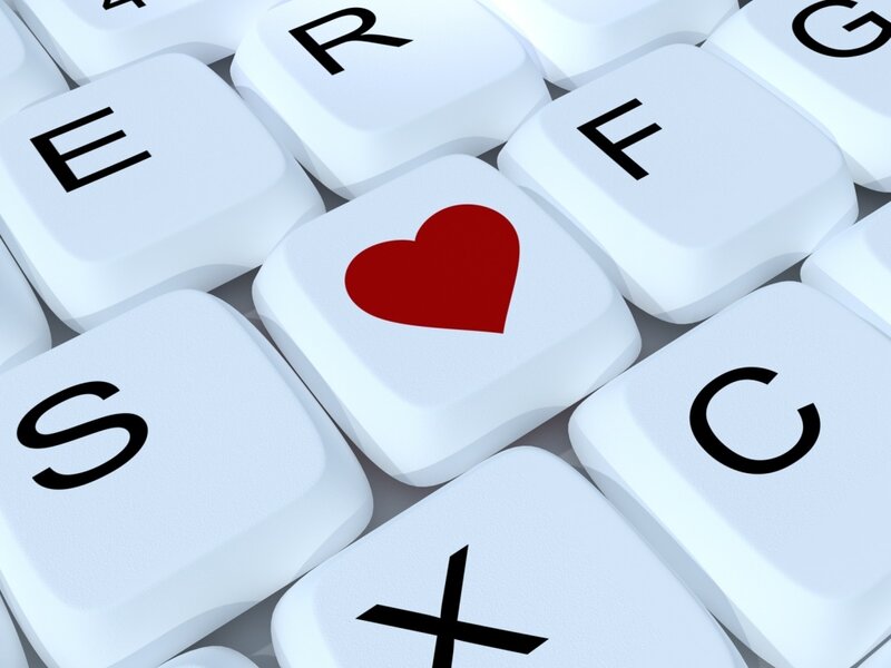 Keyboard with Heart Key — White, Neutral
