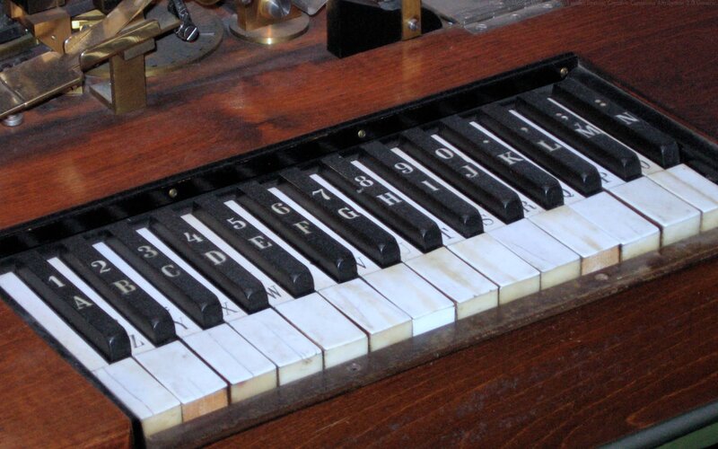 Keyboard with lettered keys