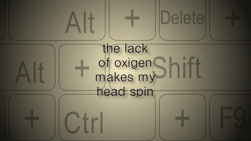 keyboard with text overlay