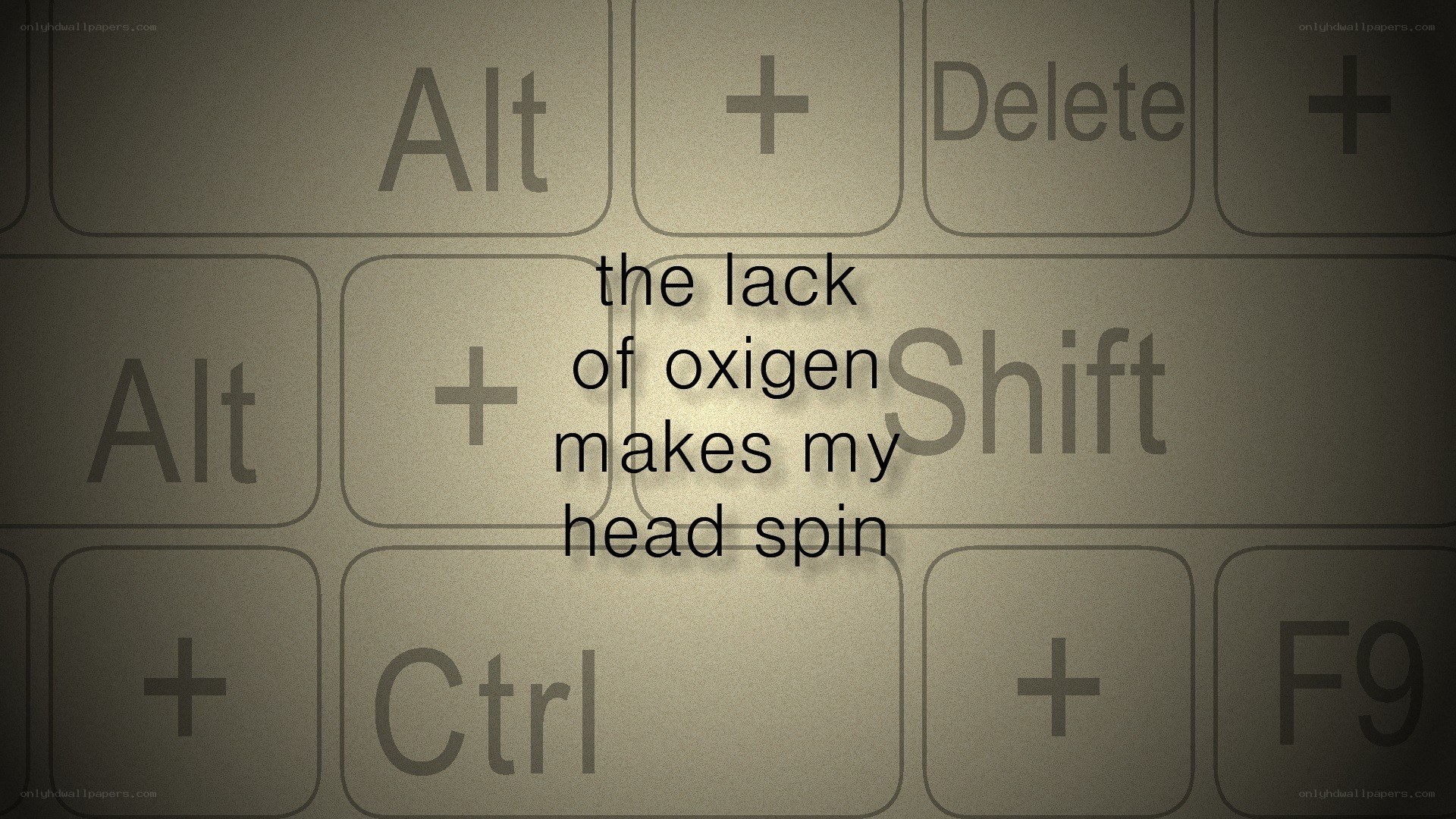 keyboard with text overlay