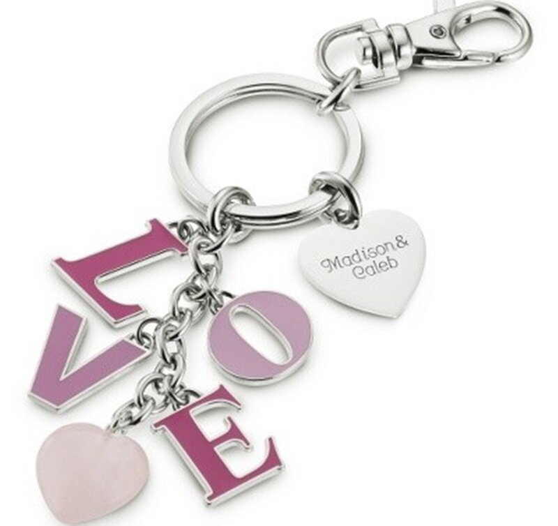 Keychain with Charms — Silver